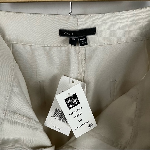 VINCE Tailored High Rise Slim Straight Trousers - Picture 8 of 8